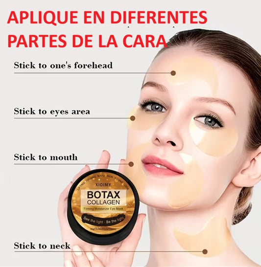 60 Mascarillas Faciales De Colágeno Para Ojos Reafirma Todo Tipo De Piel