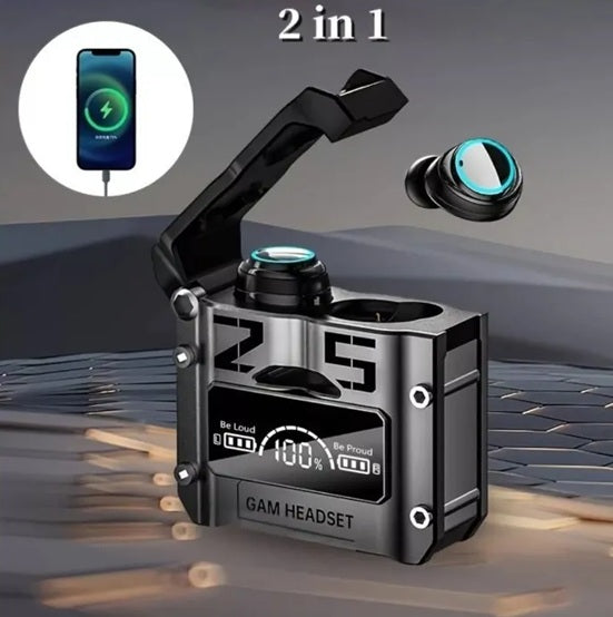 AUDIFONOS INALAMBRICOS TODO CELULAR M5 INCLUYE POWER BANK