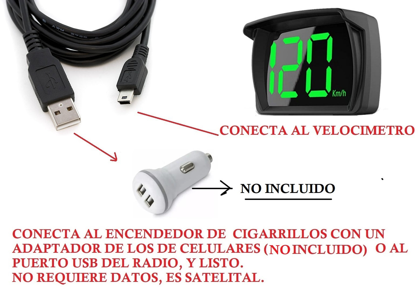 Velocímetro SATELITAL todo carro Digital Carro Escolares Buses