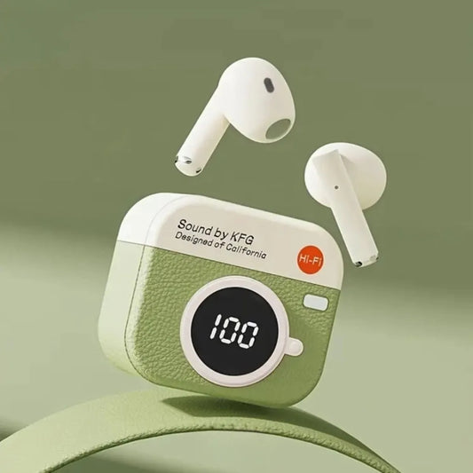 Auriculares Bluetooth Microfono Cancelacion Ruido Premium Verde
