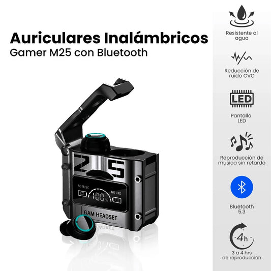 AUDIFONOS INALAMBRICOS TODO CELULAR M5 INCLUYE POWER BANK