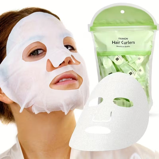 50 Mascarillas Faciales De Compresión Desechables Madura